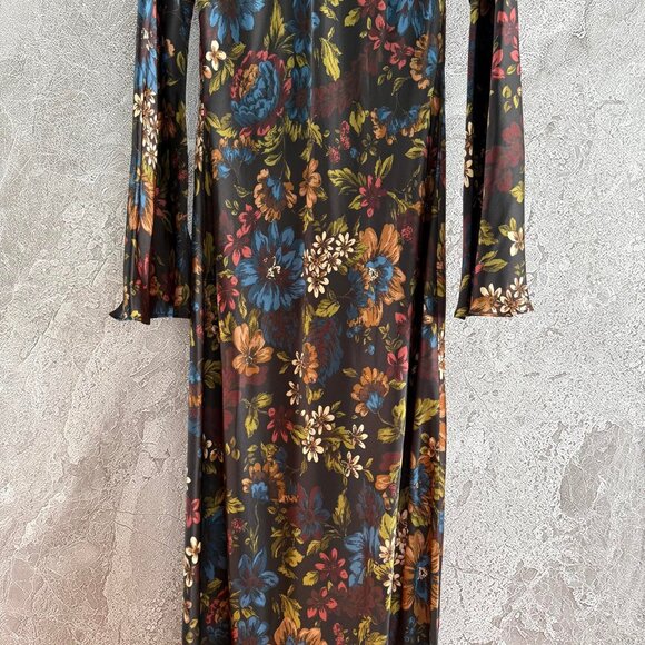 Veronica Beard Gemma Floral Long-Sleeve Maxi Dress - Picture 8 of 12